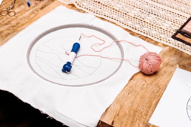 Kolejne etapy pracy nad haftem